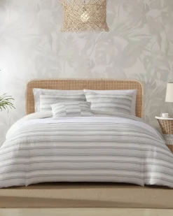 Tommy Bahama Island Micro Waffle 4-Piece King Comforter Set Coconut Best