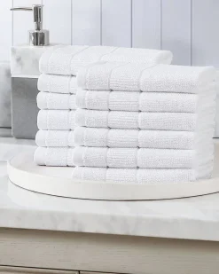 Tommy Bahama Island Retreat 12-Piece Wash Towel Set White