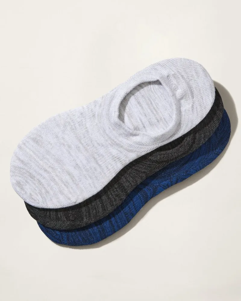 Tommy Bahama IslandZone® Heel Grip No-Show Socks - 3 Pack Assorted Best