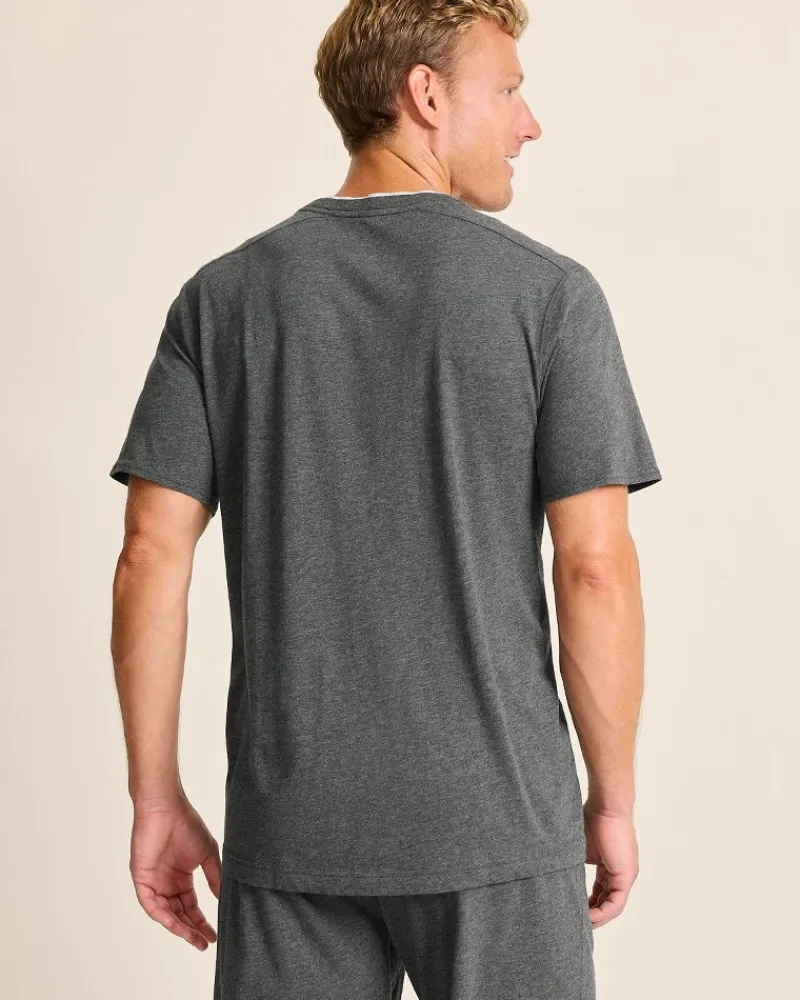 Tommy Bahama Jersey Short-Sleeve V-Neck T-Shirt Heather Charcoal Grey Discount