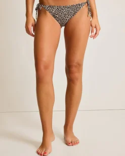 Tommy Bahama Lily Cat Reversible String Bikini Bottoms Black Rev Clearance