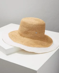 Tommy Bahama Lucia Brimmed Hat White Hot