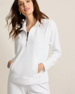 Tommy Bahama Marina Del Mar Half-Zip Sweatshirt White Best