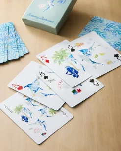 Tommy Bahama Marlin Playing Cards Blue Discount