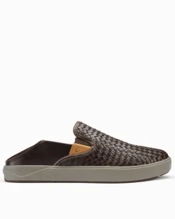 Tommy Bahama Men's OluKai® Lae'ahi Lauhala Slip-On Sneakers Dark Wood Outlet