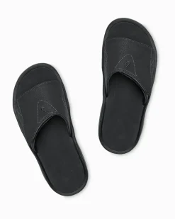 Tommy Bahama Men's OluKai® Nalu Slide Sandals Black Hot
