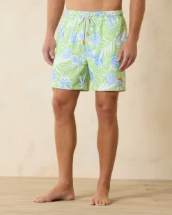 Tommy Bahama Naples Pineapple Hideaway 6-Inch Swim Trunks Tequila Hot