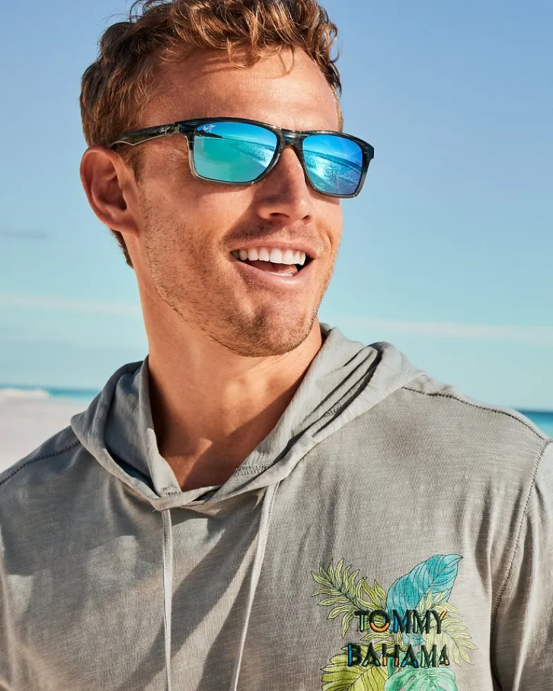 Tommy Bahama Onshore Sunglasses by Maui Jim® Black Blue New
