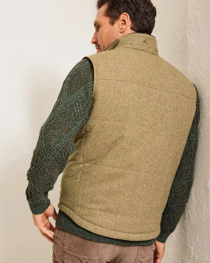 Tommy Bahama Pacific Grove Reversible Vest British Bourbon Sale