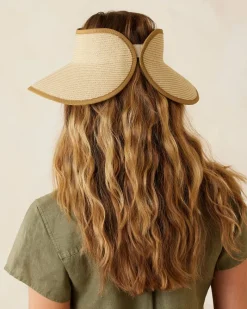 Tommy Bahama Packable Ultra-Braid Visor Floral Clearance