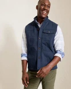 Tommy Bahama Palisades Palm Quilted Vest Maritime Outlet