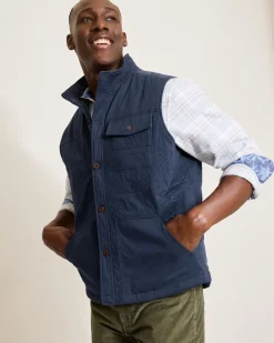 Tommy Bahama Palisades Palm Quilted Vest Maritime Outlet