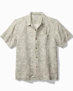 Tommy Bahama Palm Haven Silk Camp Shirt Old Stone