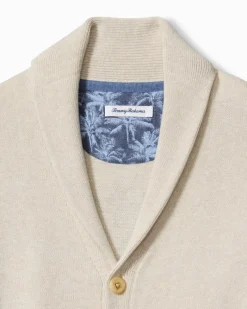 Tommy Bahama Palm Perfection Cardigan Bleached Sand Hot