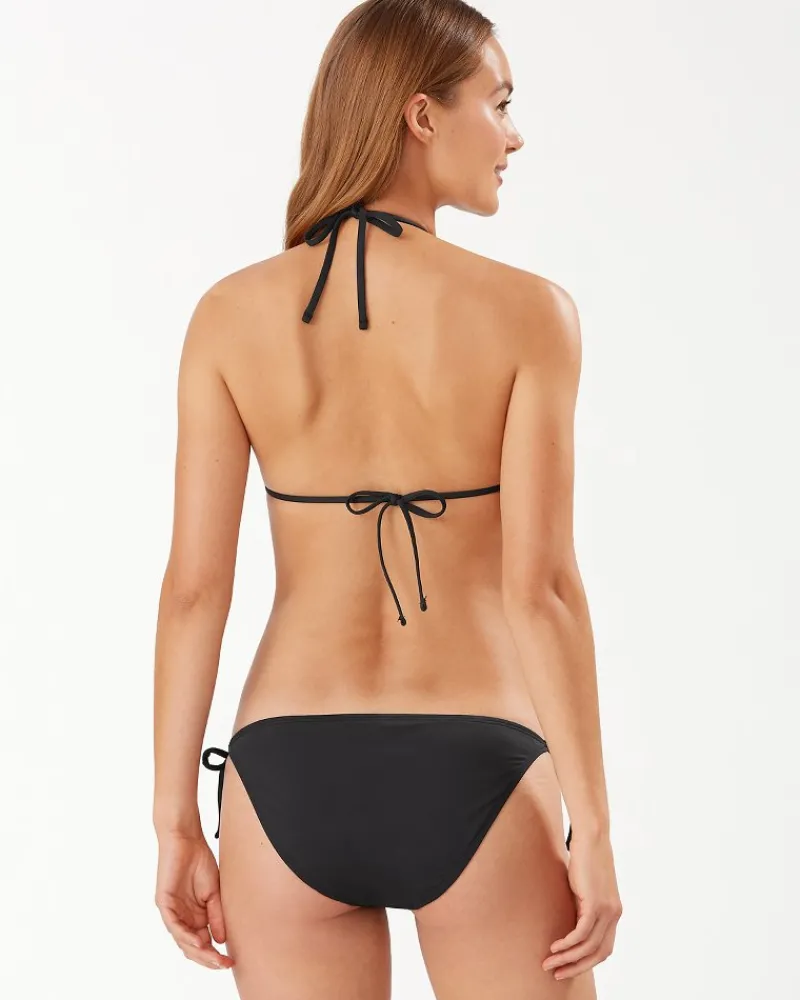 Tommy Bahama Pearl Triangle Bikini Top Black Clearance