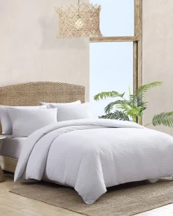 Tommy Bahama 3-Piece Queen Comforter Bedding Set White New