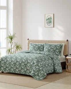 Tommy Bahama Pineapple Venture 3-Piece King Quilt Set Green Best