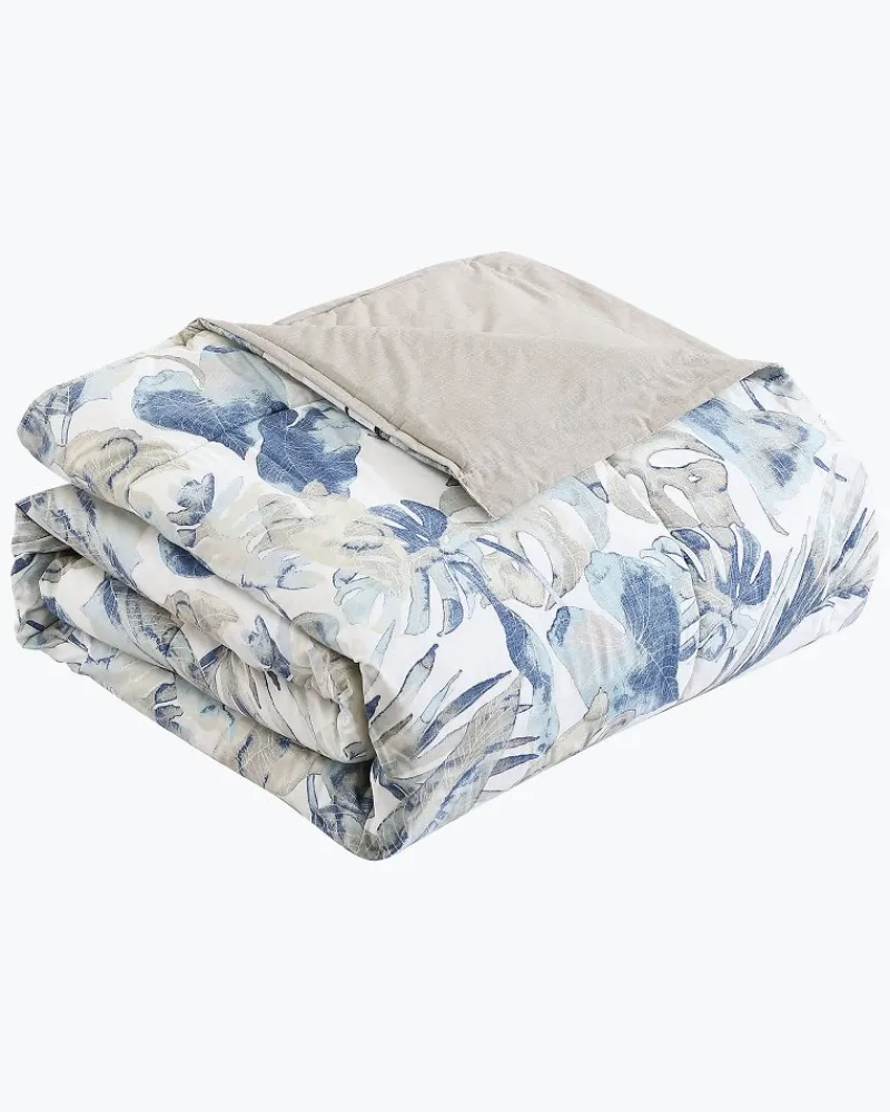 Tommy Bahama Raw Coast 3-Piece Queen Comforter Set Blue New