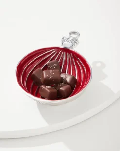 Tommy Bahama Ornament Candy Dish Red New