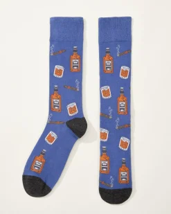 Tommy Bahama Relax & Unwind Socks Shell Grey Discount