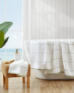 Tommy Bahama Ridley 3-Piece Towel Set Green Outlet