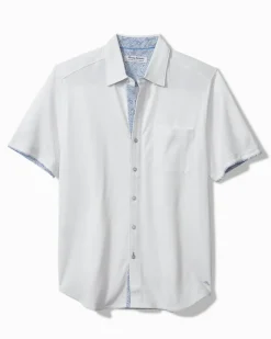 Tommy Bahama San Lucio Soiree Happy Hour Stretch Knit Shirt White Hot