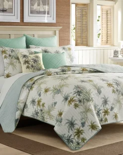Tommy Bahama Serenity Palms Standard Quilted Sham Blue Clearance