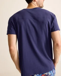 Tommy Bahama Short-Sleeve Crewneck T-Shirt Port Blue Sale