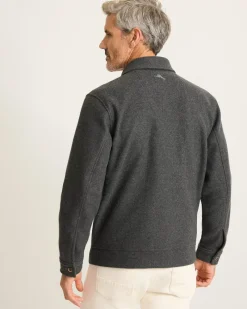 Tommy Bahama Silver Lake CPO Shirt Jacket Coal Hot
