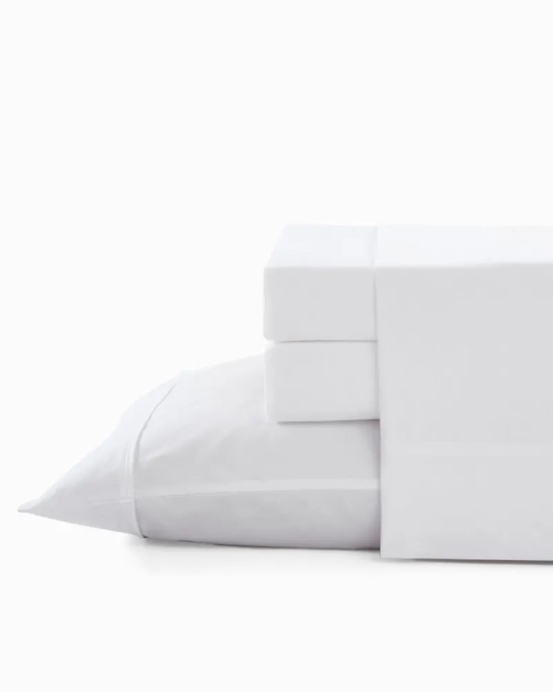 Tommy Bahama Solid 4-Piece King Sheet Set White Clearance