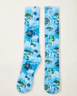 Tommy Bahama Something's Fishy Socks Campanula Sale
