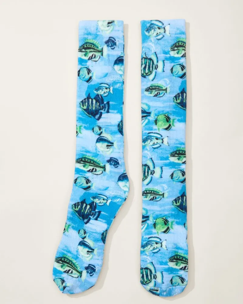 Tommy Bahama Something's Fishy Socks Campanula Sale