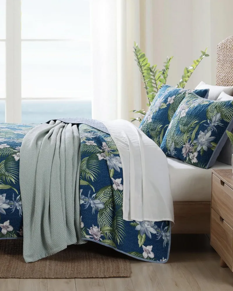 Tommy Bahama Southern Breeze 3-Piece King Quilt Set Blue Online