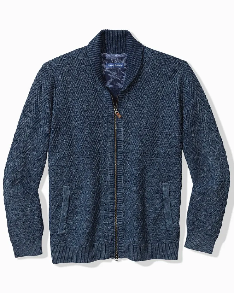 Tommy Bahama Sunbreak Full-Zip Sweater Coastline Outlet