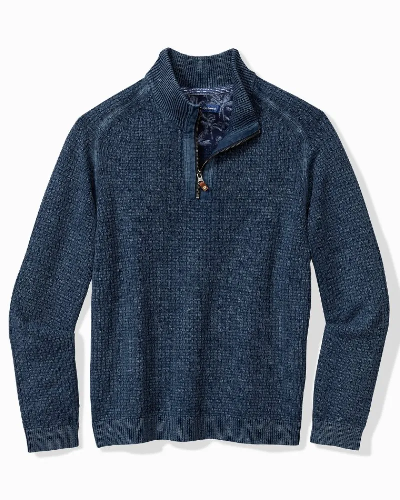 Tommy Bahama Sunbreak Half-Zip Sweater Coastline New
