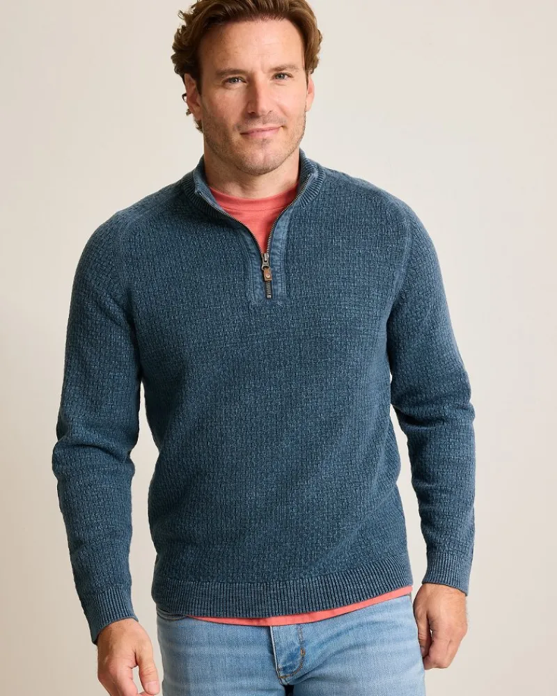Tommy Bahama Sunbreak Half-Zip Sweater Coastline New