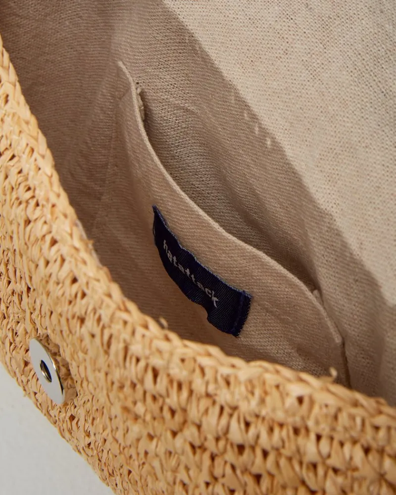 Tommy Bahama Sunburst Raffia Clutch Natural Discount