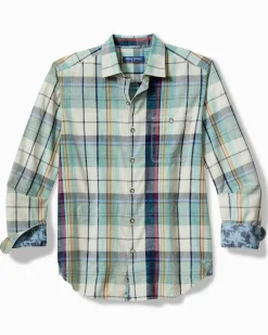 Tommy Bahama Sunwash Check Long-Sleeve Shirt Azul Mar Clearance