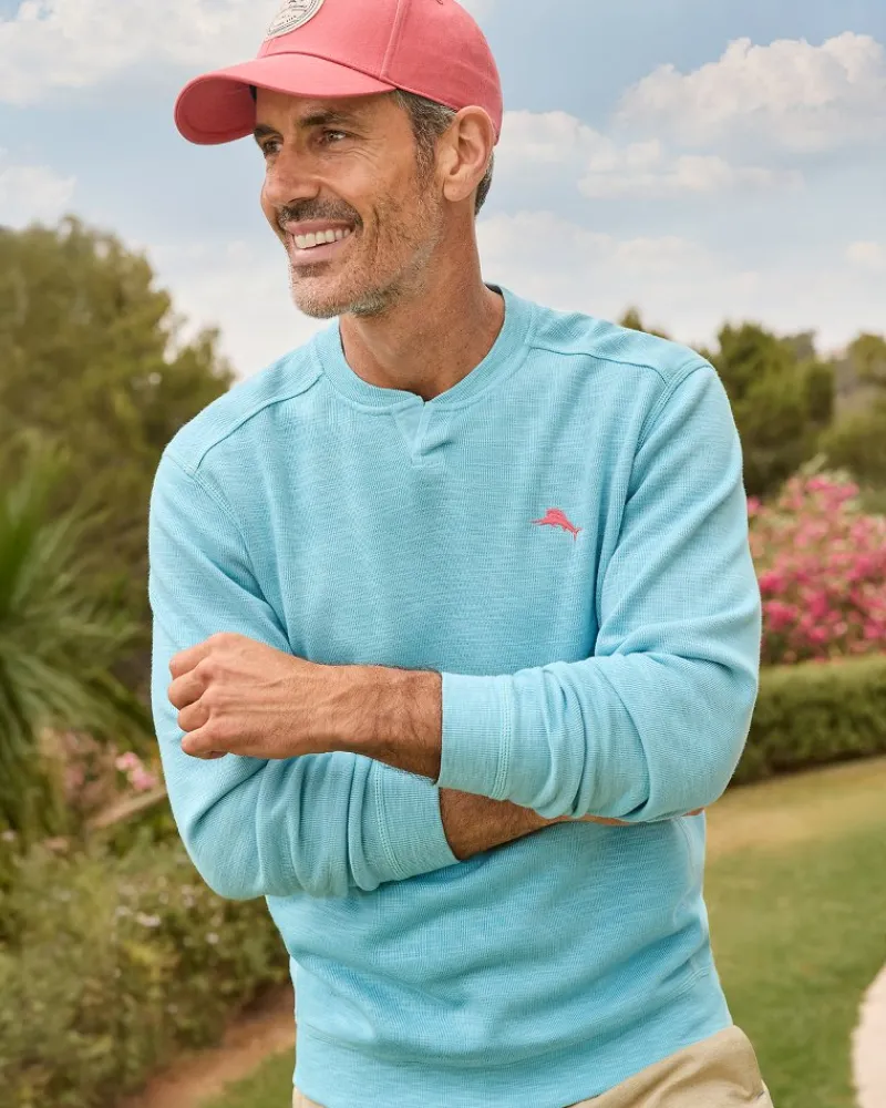 Tommy Bahama Tobago Bay Abaco Sweatshirt Spa Blue Sale