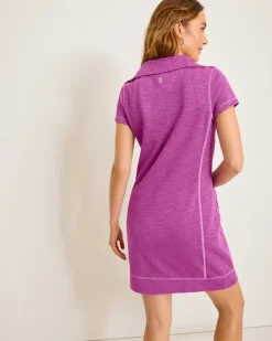 Tommy Bahama Tobago Bay Half-Zip Collared Dress Island Sunset Outlet