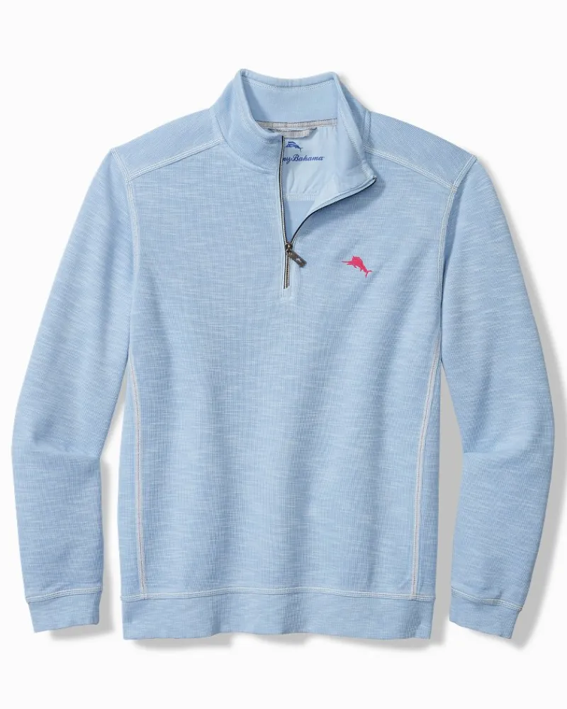 Tommy Bahama Tobago Bay Half-Zip Sweatshirt Seabank Sky Clearance