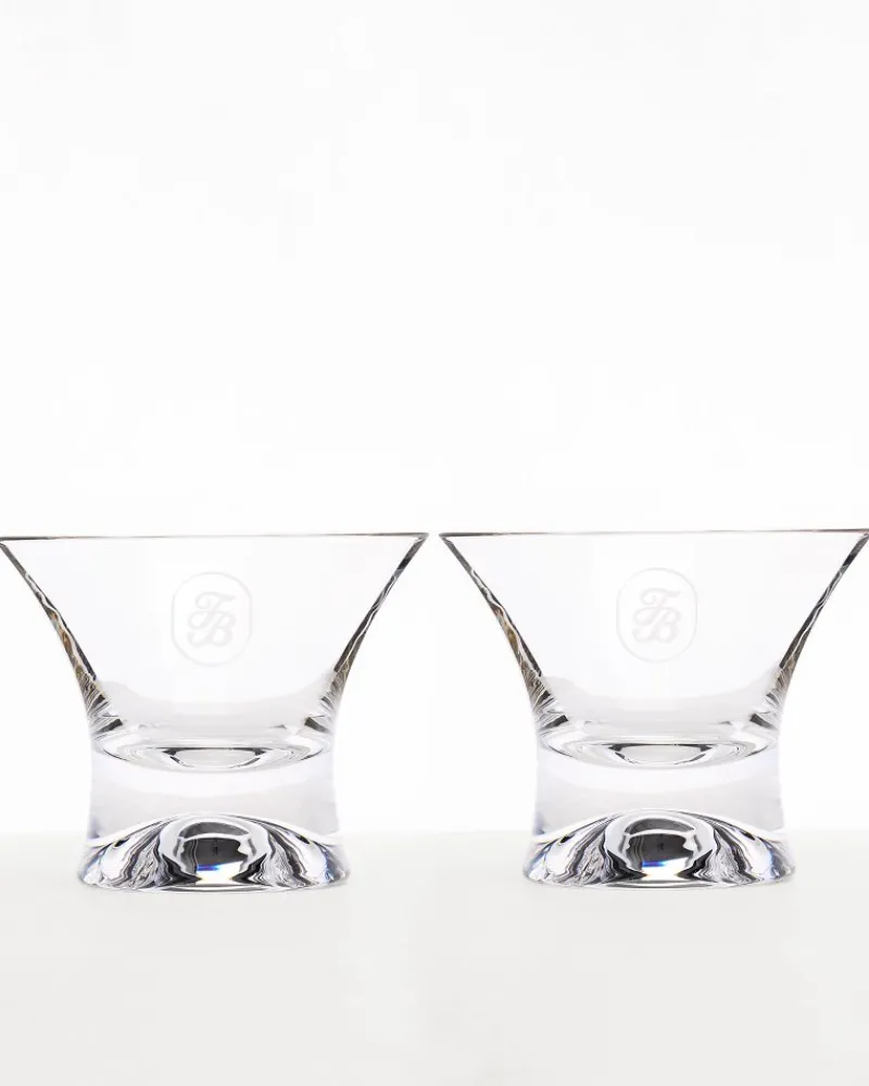 Tommy Bahama Crystal Manhattan Glasses Clear Outlet