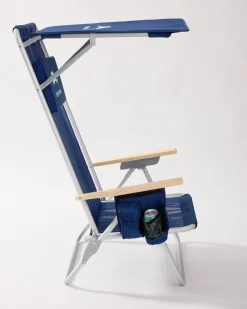 Tommy Bahama Mesh Beach Chair With Shade Navy Clearance
