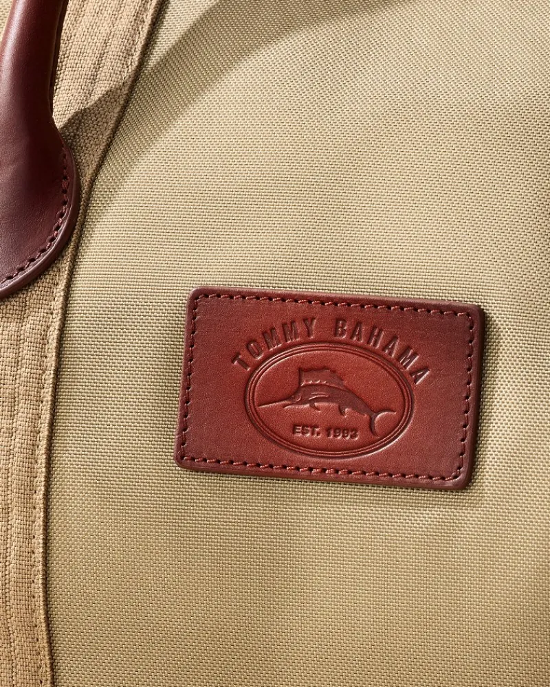 Tommy Bahama Nylon Duffel Bag Khaki Clearance