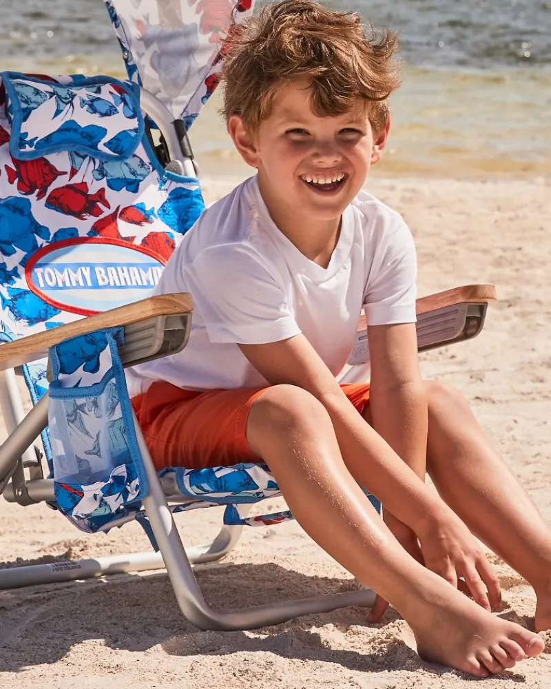 Tommy Bahama School of Fish Kids' Backpack Beach Chair Multicolor Sale