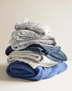Tommy Bahama Treillage Knit Throw Grey Hot