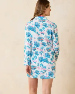 Tommy Bahama Tropical Oasis Boyfriend Beach Shirt White Best