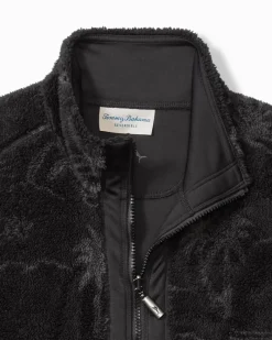 Tommy Bahama Twilight Shore Reversible Full-Zip Jacket Black Clearance