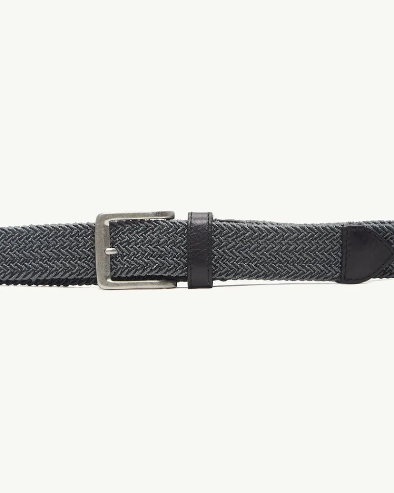 Tommy Bahama Two-Tone Stretch Webbed Belt Black Hot