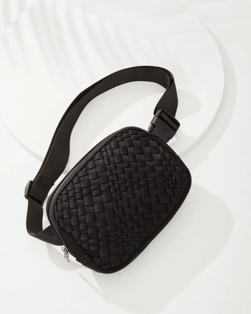 Tommy Bahama Vaughan Woven Belt Bag Black Best